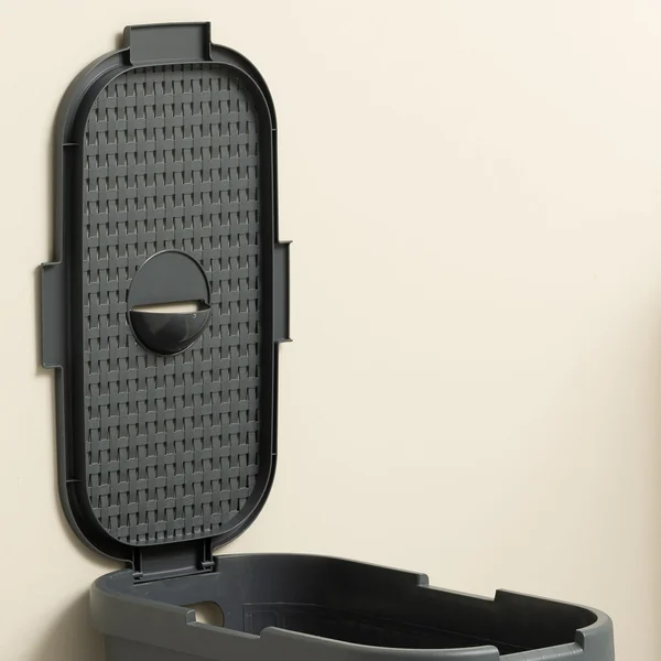 Addis 40 L Slimline Laundry Basket - Dark Grey