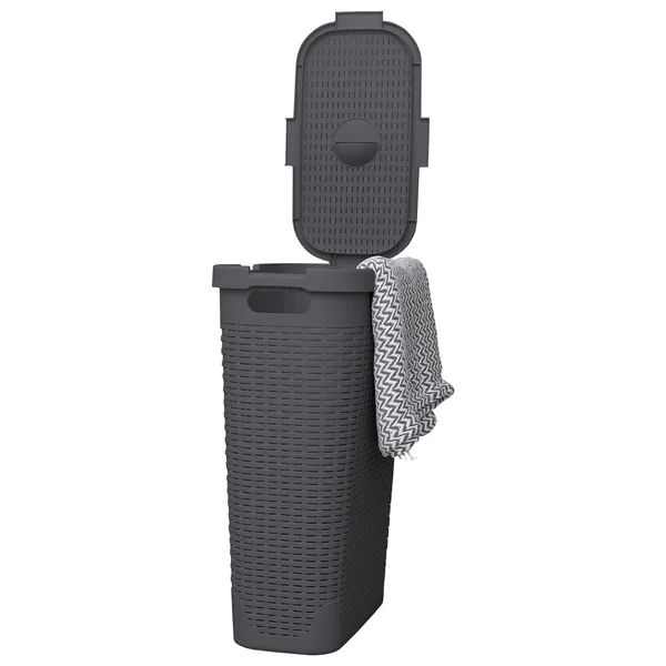 Addis 40 L Slimline Laundry Basket - Dark Grey