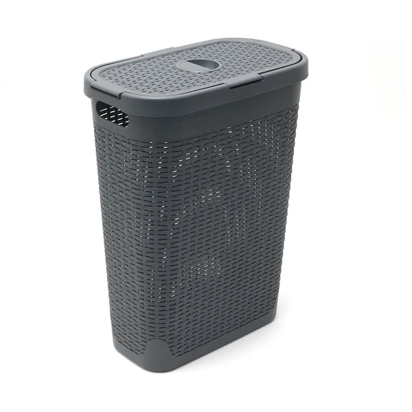 Addis 40 L Slimline Laundry Basket - Dark Grey