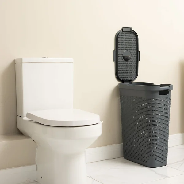Addis 40 L Slimline Laundry Basket - Dark Grey