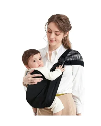 Adjustable Front & Back Baby Sling Carrier, Breathable for 0-36M | Fast In & Out, 300g Lightweight, 3.7 in Thick Shoulder Strap, Double Safety Buckle, Multi Carry Modes for Trip, Travel, Home