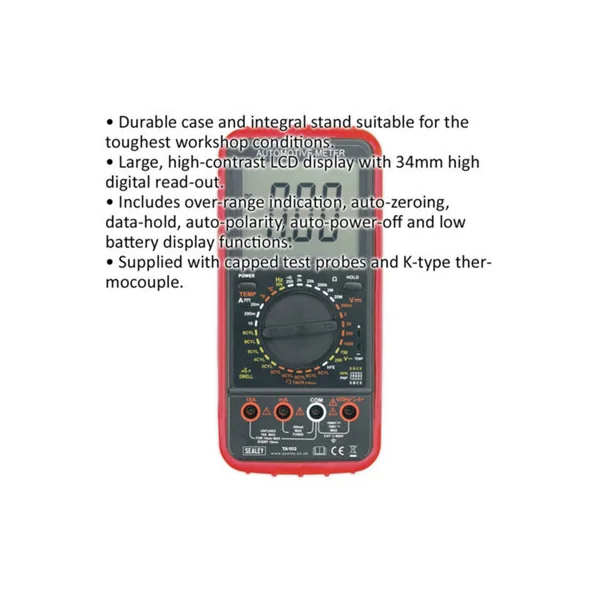 Advanced 11 Function Digital Automotive Analyzer with LCD Display for Vehicle Diagnostics