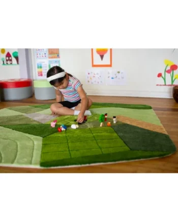 Aerial Landscape Super Deluxe Carved Carpet