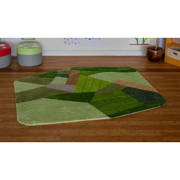 Aerial Landscape Super Deluxe Carved Carpet