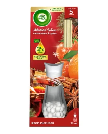 Air Wick Mulled Wine Essential Oils Reeds Diffuser 25ml