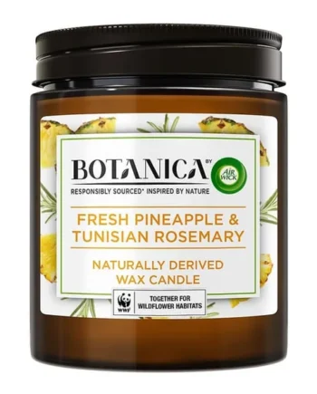 Airwick Botanica Candle 205g - Fresh Pineapple & Tynisian Rosemary