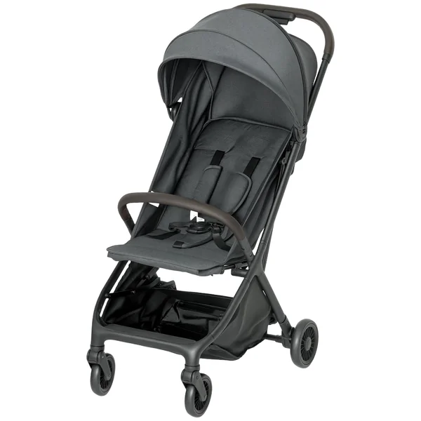 AIYAPLAY Baby Stroller Foldable Adjustable Seat from Birth 6.3kg Dark Grey | Travel Pushchair, 5-Point Harness, Canopy, All Wheels Suspension, Storage Basket, Lightweight & Compact, to 3 Years