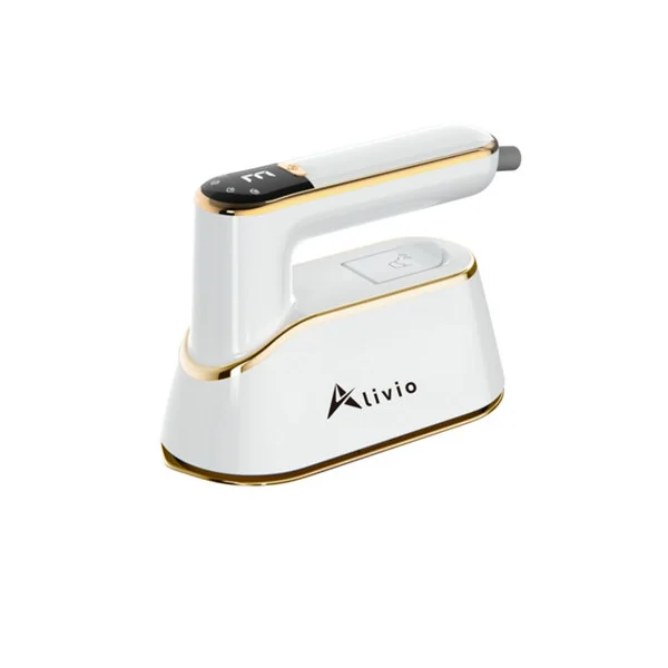 Alivio 2 in 1 Steam Iron with 3 Level Steamer, Wet & Dry Portable Iron for Silk, Wool, Cotton, Chiffon, Linon (White)