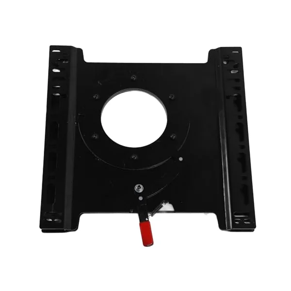 Alomejor Driver Seat Swivel Base Carbon Steel Seat Rotating Base 360 Degree Rotation Black Powder Coated 465 X 460 X 30mm for Transit 150 250 350 Sprinter Driver Side
