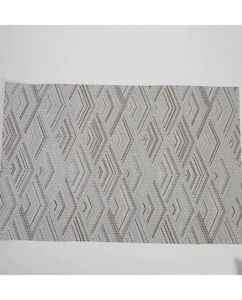 AMDXD Set of 4 Place Mats Christmas Natural Square, 70% PVC + 30% PET Place Mats, Washable, Vintage Jacquard with Diamond-Shaped Pattern, Heat-Resistant, Table Coasters Christmas Coffee, 45 x 30 cm