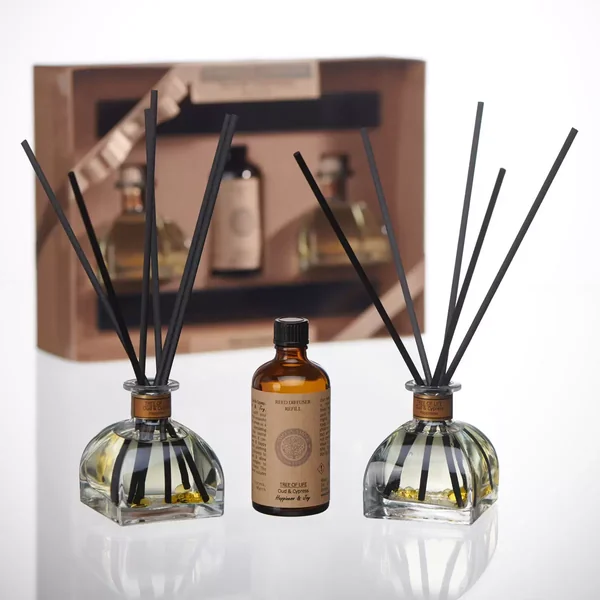 Amelia Amour Aromatherapy 2 x 100ml Diffuser Gift Set: Tree of Life - Oud & Cypress