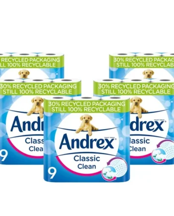 Andrex Classic Clean 2-Ply Toilet Tissue, 45 Rolls