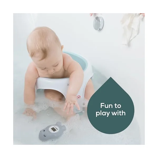 Angelcare Happy Seal Baby Bath Room Thermometer, GREY