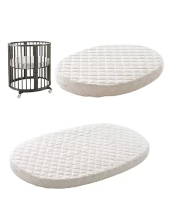Anti Allergy Foam Mattress for Stokke Sleepi Cot Bed Highly Breathable, Water-Resistant Quilted Cover Premium Baby Mattress (123 x 69 x 7.5 cm)