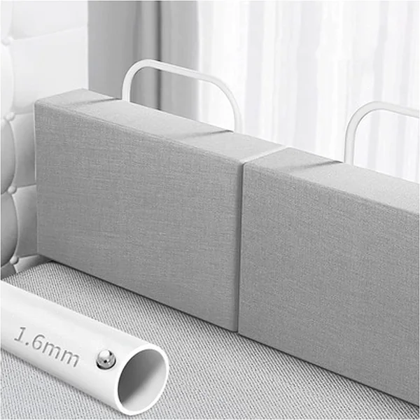 Anti-fall Bedside Baffle Fence, 1m-2m Bed Rail,Safety Bumper Rails & Kids - Height Adjustable Bed Side Rail Guard – Easy Fixing(Size:50CM,Color:Grey)