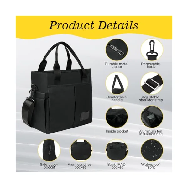 Aolso Baby Changing Bag, Multifunctional Nappy Changing Bags For Mom And Dad, Portable Messenger Tote Bag with Adjustable Straps,Maternity Diaper Bag Travel Tote Bag