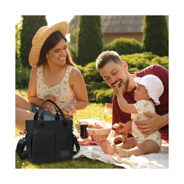 Aolso Baby Changing Bag, Multifunctional Nappy Changing Bags For Mom And Dad, Portable Messenger Tote Bag with Adjustable Straps,Maternity Diaper Bag Travel Tote Bag