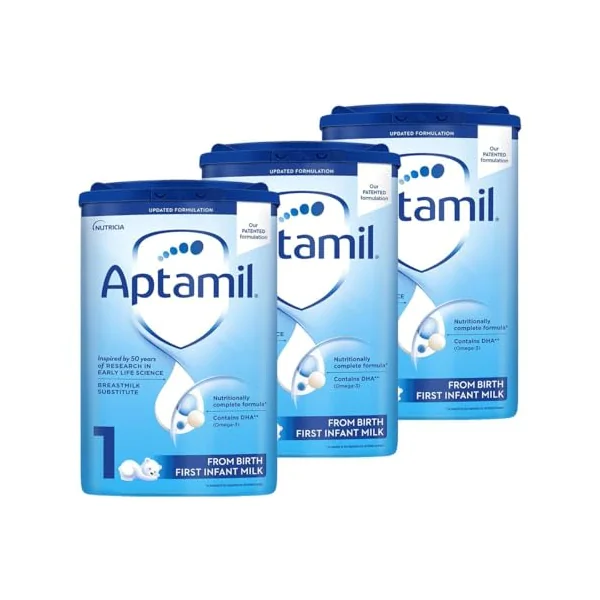 Aptamil 1 First Infant Baby Milk Formula Pack of 3 x 800g