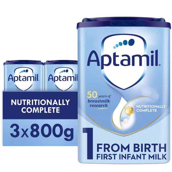 Aptamil 1 First Infant Baby Milk Formula Pack of 3 x 800g