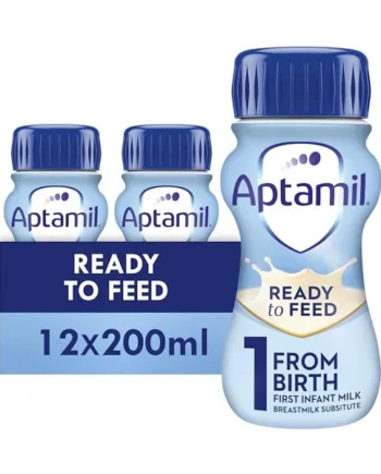 Aptamil 1 First Infant Baby Milk Liquid Formula, Ready to Feed, From Birth | Ready to use baby milk formula liquid