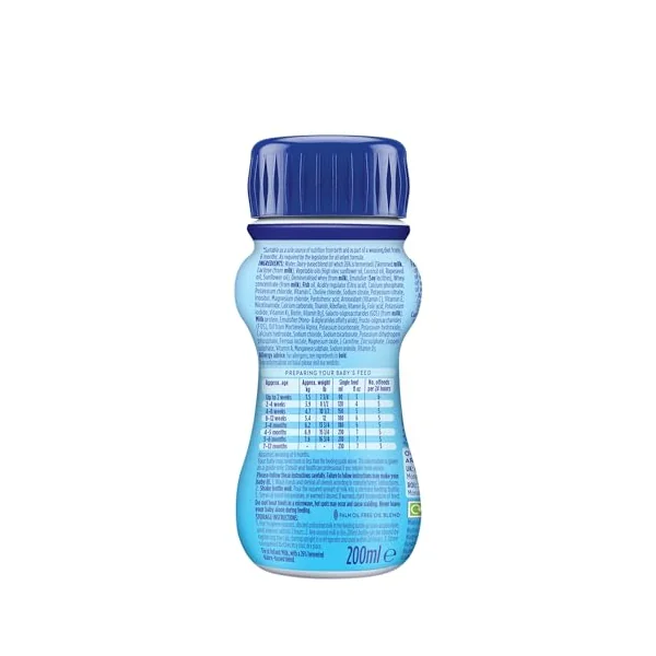 Aptamil 1 First Infant Baby Milk Liquid Formula, Ready to Feed, From Birth | Ready to use baby milk formula liquid