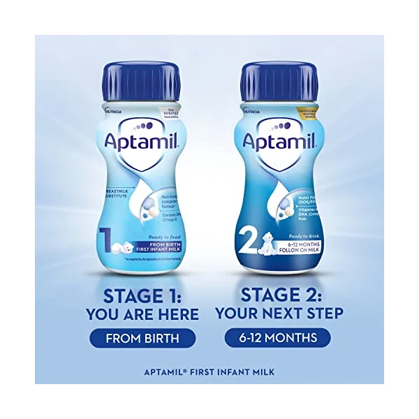 Aptamil 1 First Infant Baby Milk Ready to Use Liquid Formula, from Birth, | Ready to use baby milk formula liquid