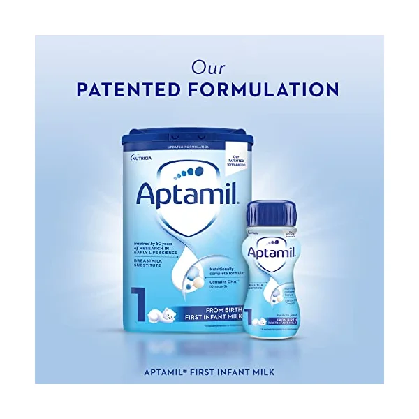 Aptamil 1 First Infant Baby Milk Ready to Use Liquid Formula, from Birth, | Ready to use baby milk formula liquid