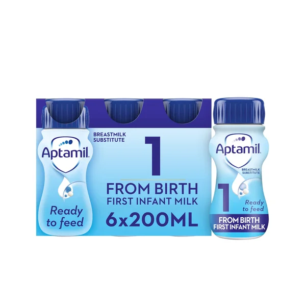 Aptamil 1 First Infant Baby Milk Ready to Use Liquid Formula, from Birth, | Ready to use baby milk formula liquid
