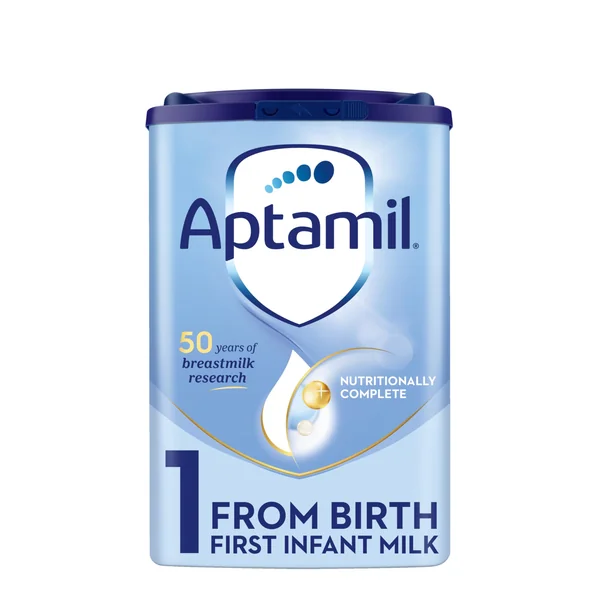 Aptamil 1 First Infant Milk Powder 0-12 Months, 800g | No Palm Oil, Nutritionally Complete, 50 Years of Breastmilk Research, Patented Formulation, Infant Formula