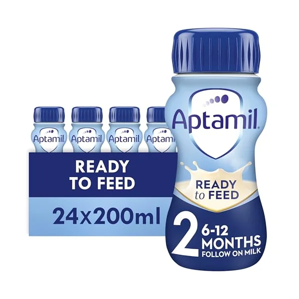 Aptamil 2 Follow On Baby Milk Ready to Use Liquid Formula 6-12 Months 200 | Ready to use baby milk formula liquid