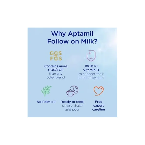 Aptamil 2 Follow On Baby Milk Ready to Use Liquid Formula 6-12 Months 200 | Ready to use baby milk formula liquid