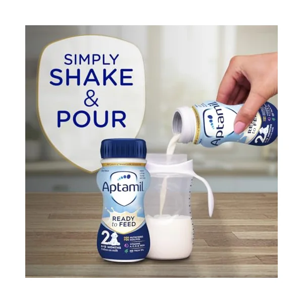 Aptamil 2 Follow On Baby Milk Ready to Use Liquid Formula 6-12 Months 200 | Ready to use baby milk formula liquid