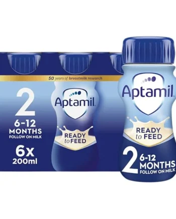 Aptamil 2 Follow On Baby Milk Ready to Use Liquid Formula, 6-12 Months, 6x | Ready to use baby milk formula liquid