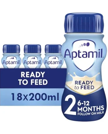 Aptamil 2 Follow On Baby Milk Ready To Use Liquid Formula, White, 6-12 Mon | Ready to use baby milk formula liquid