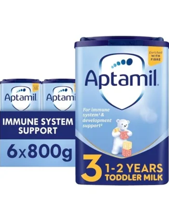 Aptamil 3 Toddler Baby Milk Powder Formula, 1-2 Years, 800g - Packaging Ma | Immune Support, GOS/FOS, Iron, Vitamin D and Vitamins A & C, and Essential Toddler Vitamins
