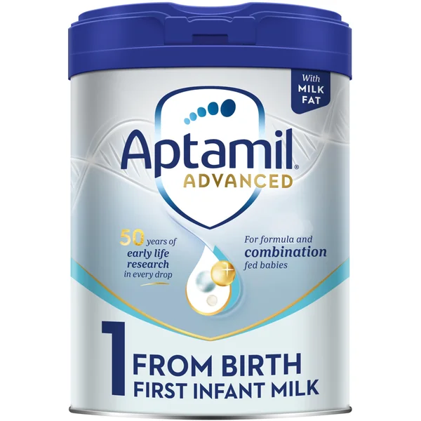 Aptamil Advanced 1 First Infant Baby Milk Powder Formula, from Birth, 800g
