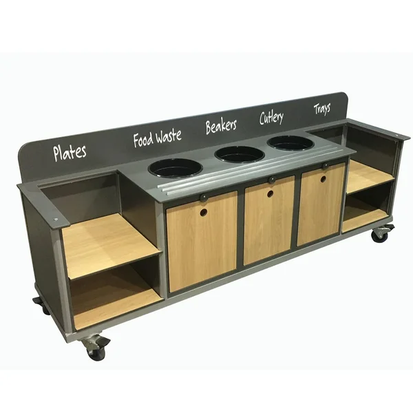 Aqua Smart Clearing Trolley - Split Shelves