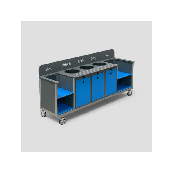 Aqua Smart Clearing Trolley - Split Shelves