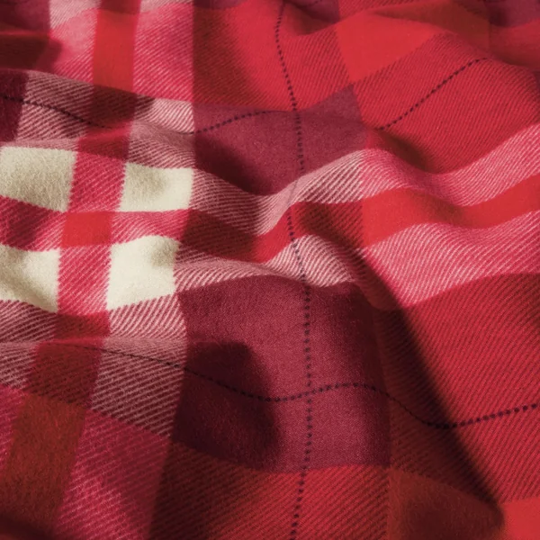Argos Home Brushed Cotton Check Red Bedding Set - Single