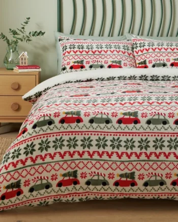 Argos Home Driving Home for Christmas Bedding Set - Single