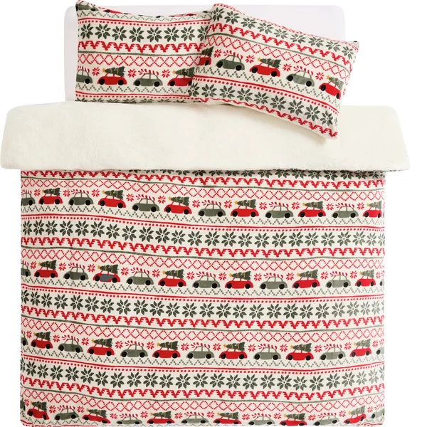 Argos Home Driving Home for Christmas Bedding Set - Single