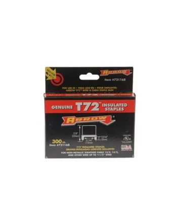 Arrow A721168HW T72HW Clear Insulated Staples for Hardwood 5 x 12mm (Box 300) ARR721168HW