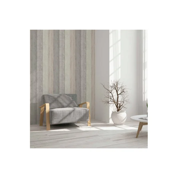 Arthouse Painted Wood Pink and Grey Wallpaper