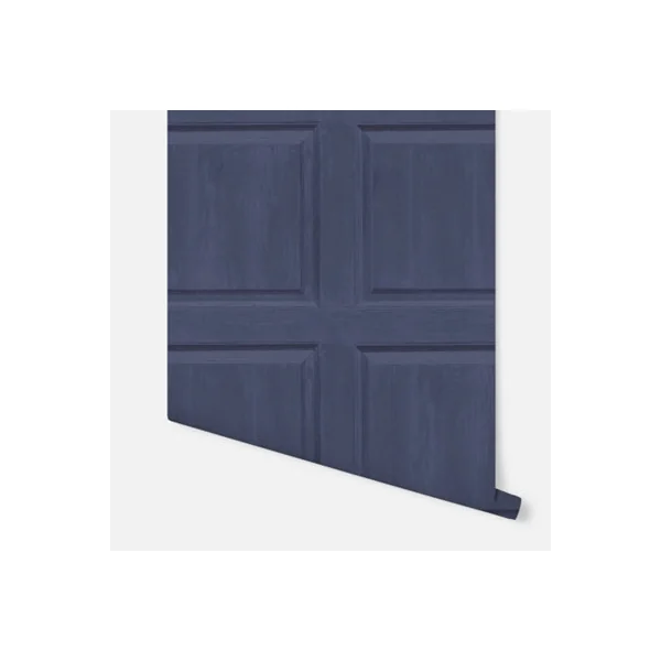 Arthouse Washed Panel Wood Grain Effect Navy Spongeable Wallpaper 909601