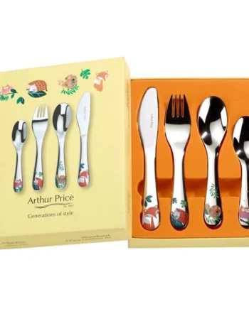 Arthur Price Woodland Children's Stainless Steel 4 Piece Cutlery Set