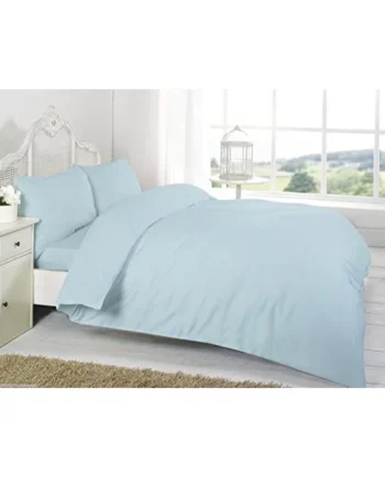 Artistic Fashionista Luxury Hotel Quality 200 Thread Count 100% Egyptian Cotton COT BED DUVET COVER SET or COT BED FITTED SHEET (Cot Bed Duvet Cover Set, Aqua)