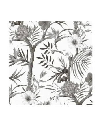 AS Creation Tropical Flowers Wallpaper Monochromatic Floral Paste The Wall Vinyl