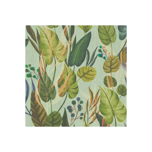 AS Creation Tropical Leaf Pattern Green Blue Wallpaper Paste The Wall Vinyl