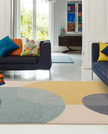 Asiatic Muse Retro Blue Rug - 80x150cm