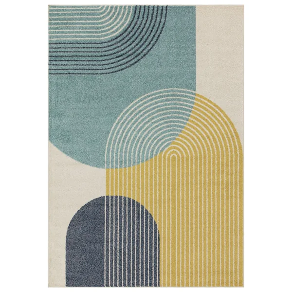 Asiatic Muse Retro Blue Rug - 80x150cm
